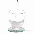 Transparent Hight Quality Two Wall Glass Mugs